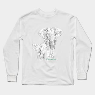Elephant Mother and Daughter! Long Sleeve T-Shirt
